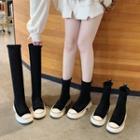 Elastic Fabric Short Boots / Tall Boots