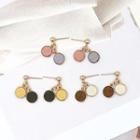 Button Drop Earring / Clip On Earring