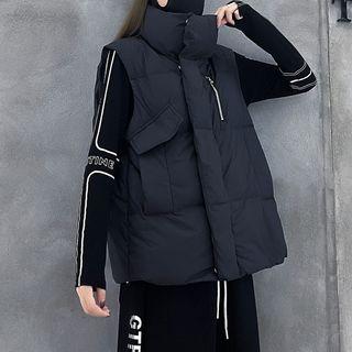 Plain Padded Vest Black - One Size