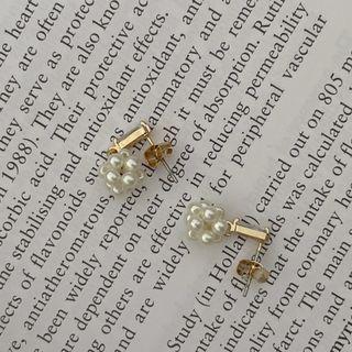 Pearl-cluster Drop Earrings Gold - One Size