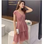 Short-sleeve Mini Layered Dress