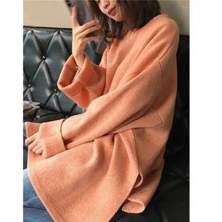 Plain Long Hem Sweater