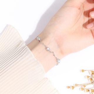 925 Sterling Silver Bead Bracelet One Piece - Bead Bracelet - One Size
