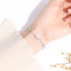 925 Sterling Silver Bead Bracelet One Piece - Bead Bracelet - One Size