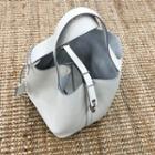 Lock-belted Bucket Bag