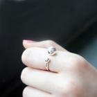 Small Bean Open Ring As Figure - One Size