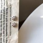 925 Sterling Silver Flower Earring E262 - 1 Piece - Silver - One Size