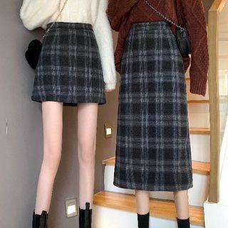 Plaid Mini Pencil Skirt / Midi Pencil Skirt