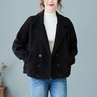 Notch Lapel Plain Jacket