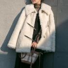 Faux Shearling Belted Jacket / Coat