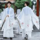 Plain Hanfu Top / Maxi Skirt / Light Jacket / Set