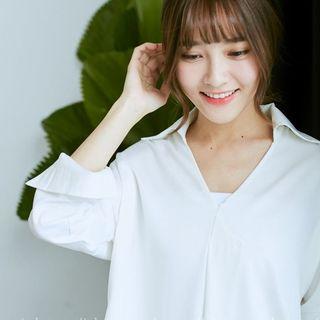 V-neck Loose Fit Blouse