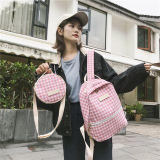 Check Backpack With Cross Bag