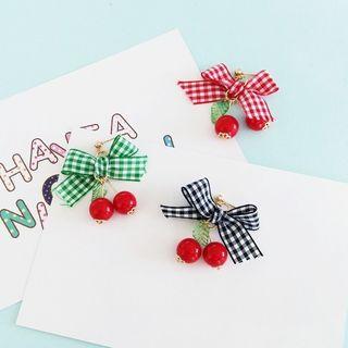 Cherry Ribbon Earring