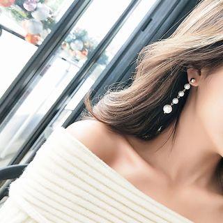 Pearl Segment Drop Earring
