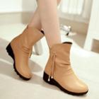 Low Wedge Ankle Boots