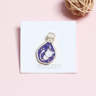 Alloy Cartoon Cat Brooch As Shown In Figure - One Size