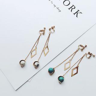 Rhombus Drop Earrings