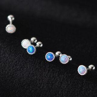 Opal Sterling Silver Earring