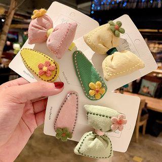 Set: Flower / Bow Hair Clip