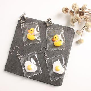 Acrylic Duck / Egg Dangle Earring