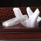 Leaf Sterling Silver Bangle Silver - One Size