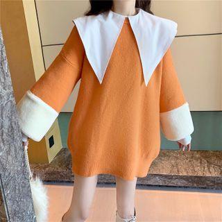 Two-tone Sweater / Blouse