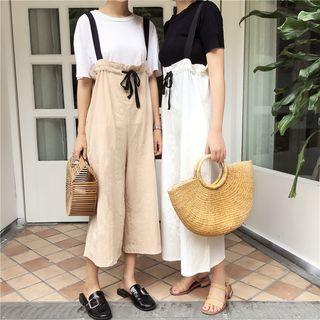 Loose-fit Cropped Wide-leg Jumpsuit
