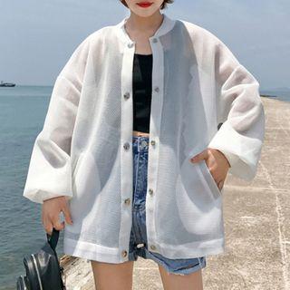 Mesh Buttoned Jacket