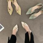 Chain Pointy-toe Flats