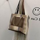 Striped Tote Bag Black - One Size