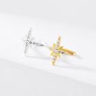 Star Rhinestone Sterling Silver Cuff Earring
