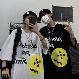 Short-sleeve Cookie Print T-shirt