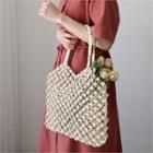 Perforated Woven Shopper Bag