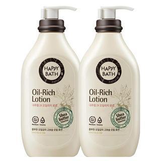 Happy Bath - Set Of 2: Natural 24 Oil-rich Lotion 450ml