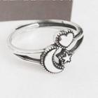 Heart Sterling Silver Ring 1pc - Silver - One Size