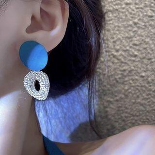 Asymmetrical Sterling Silver Ear Stud