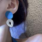 Asymmetrical Sterling Silver Ear Stud