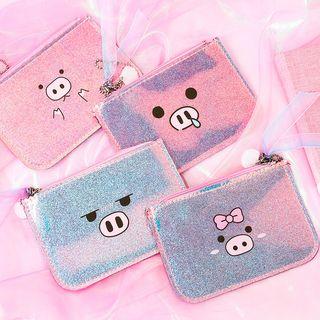 Pig Print Pvc Coin Purse