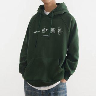 Print Fleece Lined Hoodie