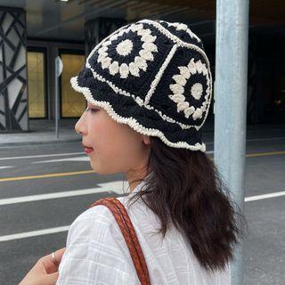 Flower Knit Hat