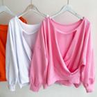 Open Wrapped-back Pullover