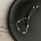 Moonstone Alloy Branches Bracelet As Shown In Figure - One Size
