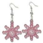 Sweet&co. Pink Snow Flurry Swarovski Crystal Earrings