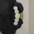 Flower Hair Clamp 2550a - White - One Size