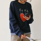 Roma Heart Embroidered Sweatshirt