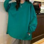 Loose Fit Long-sleeve Print Sweatshirt