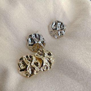 Irregular Disc Alloy Earring
