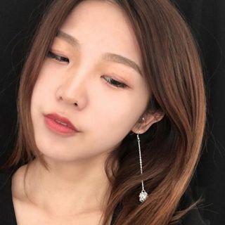 Woven Ball Drop Earring 1 Pair - As Shown In Figure - One Size