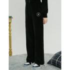 Snug Club Drawstring Corduroy Pants Black - One Size